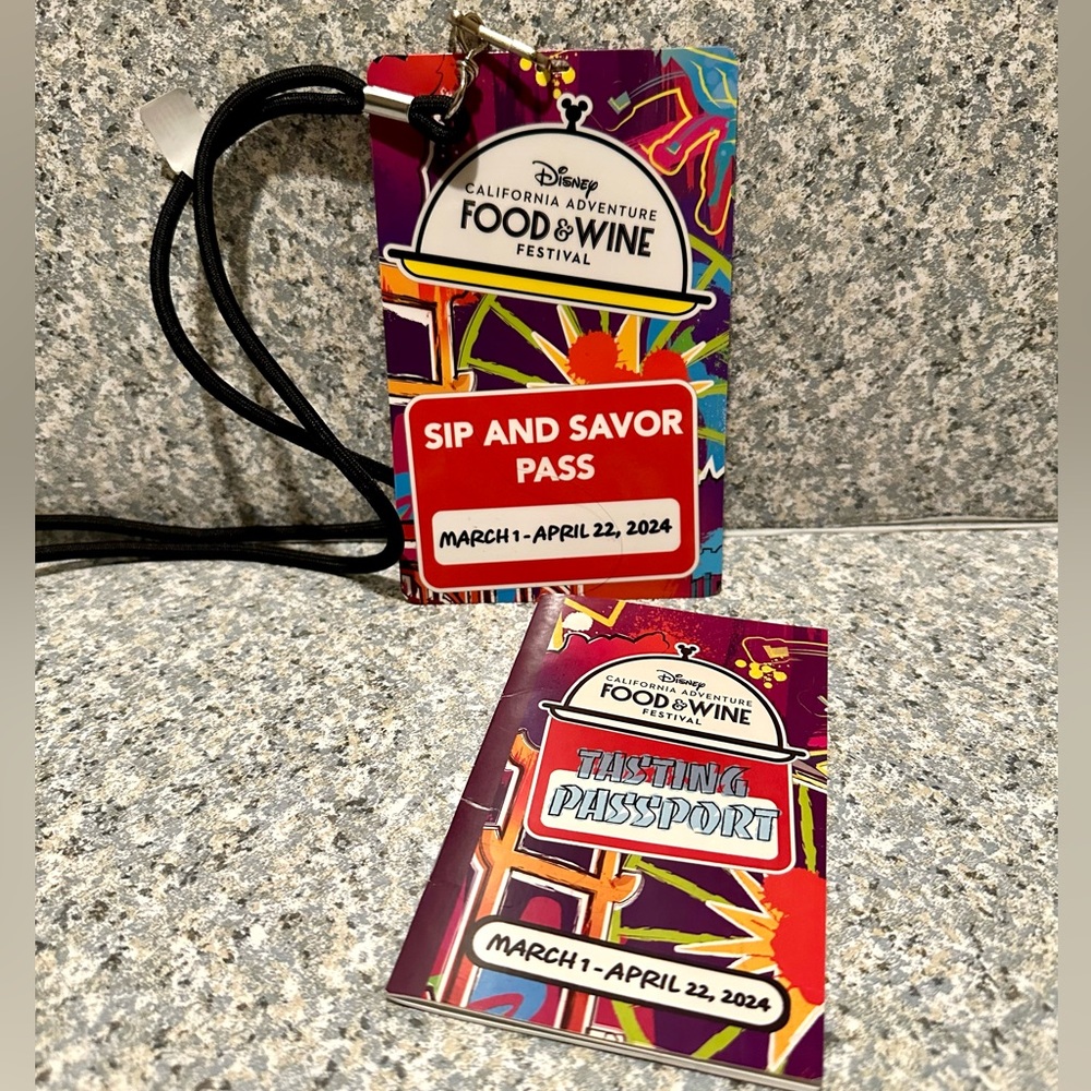 Disney California Adventure Food And Wine Festival Sip Savor Pass Passport 2024